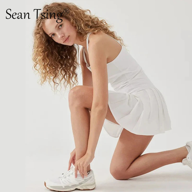 Sean Tsing® Golf Tennis Dress with Shorts