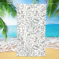 Soft Microfiber Cartoon Beach Towel