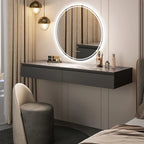 LUVODI Intelligent Illuminate Big Round Mirror for Bathroom Touch Screen Dimmable Anti-fog Bathroom LED Light Mirror LUXLIFE BRANDS