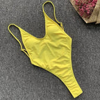 Sexy Extreme Micro String Backless Monokini Women Thong Swimwear One Piece Swimsuit Female High Cut Bathing Suit Swim Beachwear Luxlife Brands