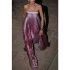 Elegant Women Folds Party Cocktail Dress Sexy Luxurious Off Shoulder Guest Host Evening Robe Celebrity Ceremoney Birthday Gown Luxlife Brands