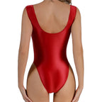 Summer Sleeveless High Cut Sexy Bodysuit Women Sexy Backless One-piece Rompers Female Tank Tops Bodysuit Stretch Bikini Swimwear Luxlife Brands