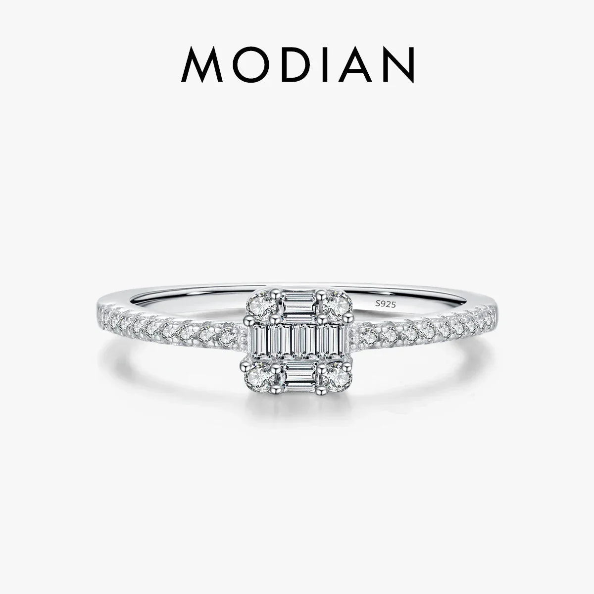 Solid 925 Sterling Silver CZ Ring Luxlife Brands