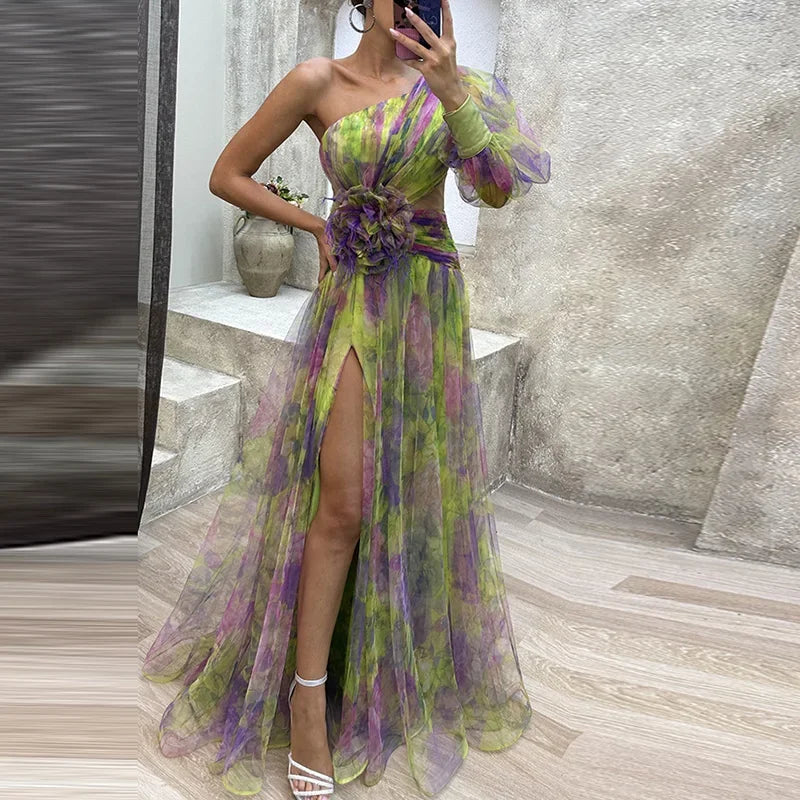 Artful Off The Shoulder Maxi Dress Luxlife Brands
