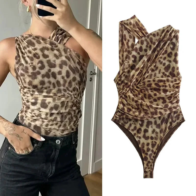 Ladies Leopard Bodysuit Luxlife Brands