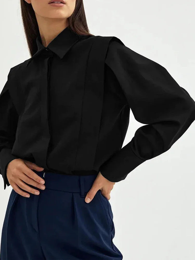 Autumn Office Aesthetic Blouse LUXLIFE BRANDS