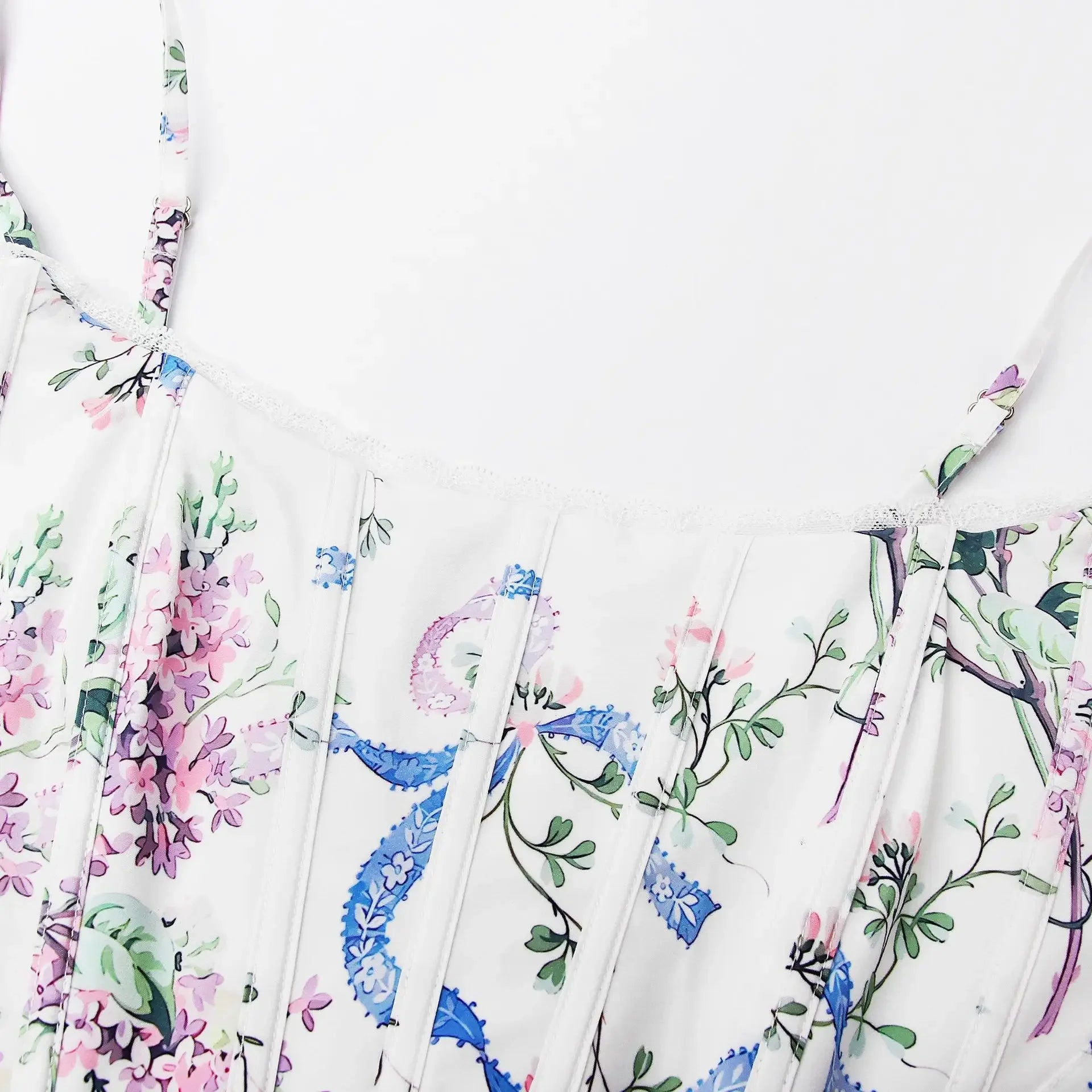 Veronica Floral Summer Corset Top