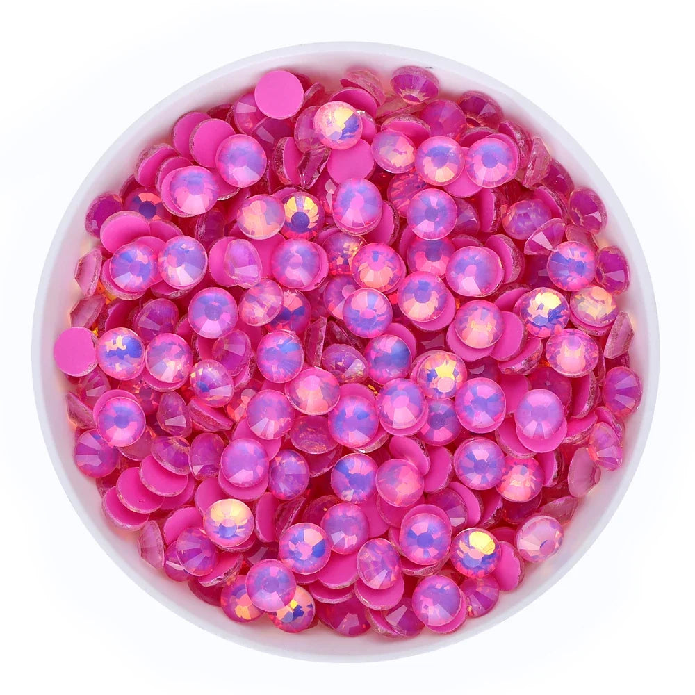 SS6-SS30 Mocha Opal Coral Reef Flatback Glass Non-Hotfix Rhinestones