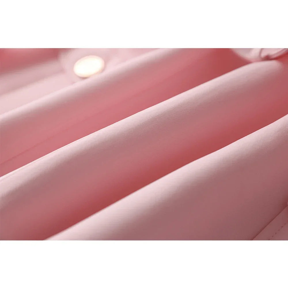 Bossy Pink Blazer With Belt