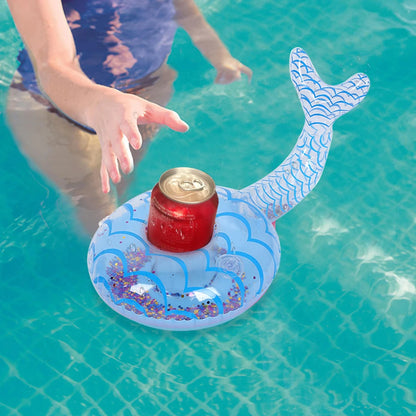 Pool Floating Cup Holder Inflatable Flamingo Drink Holders Mini Bar Coasters Swimming Pool Float Kids Toys Pool Party Decoration