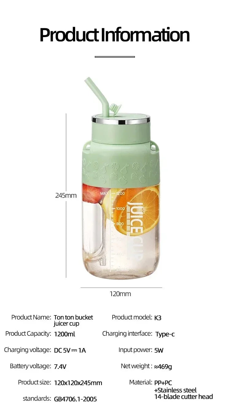 Blendie Juice Cup- Portable High-Speed Blender