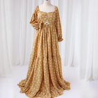 Daisy Printed Cotton Maternity Photo Shoot Gown Luxlife Brands