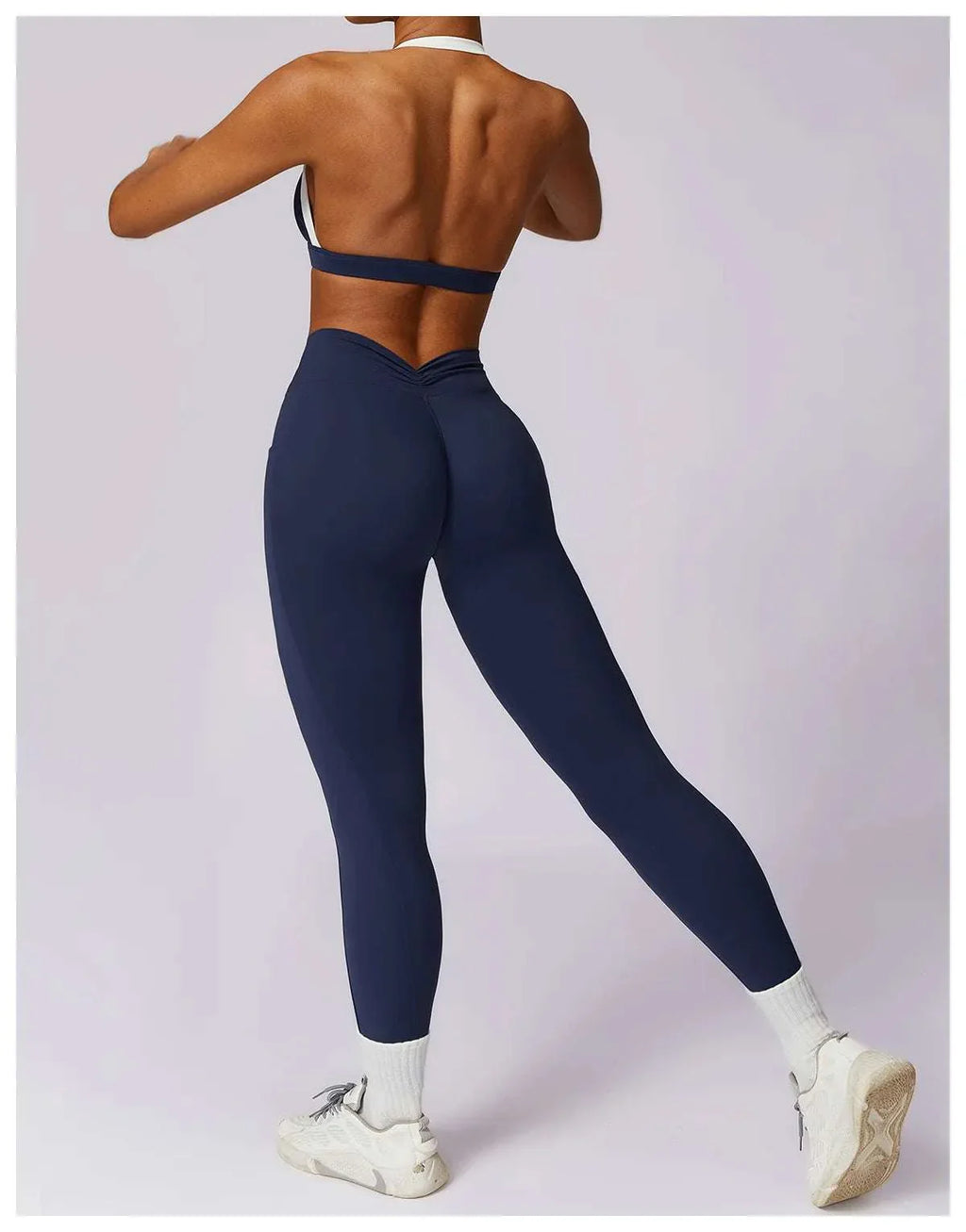 2Pcs Gym Set Women Workout Backless Yoga Suit Women Quick Dry Running Legging Fitness Bra Short-sleeved Shirt Sports Suit Female