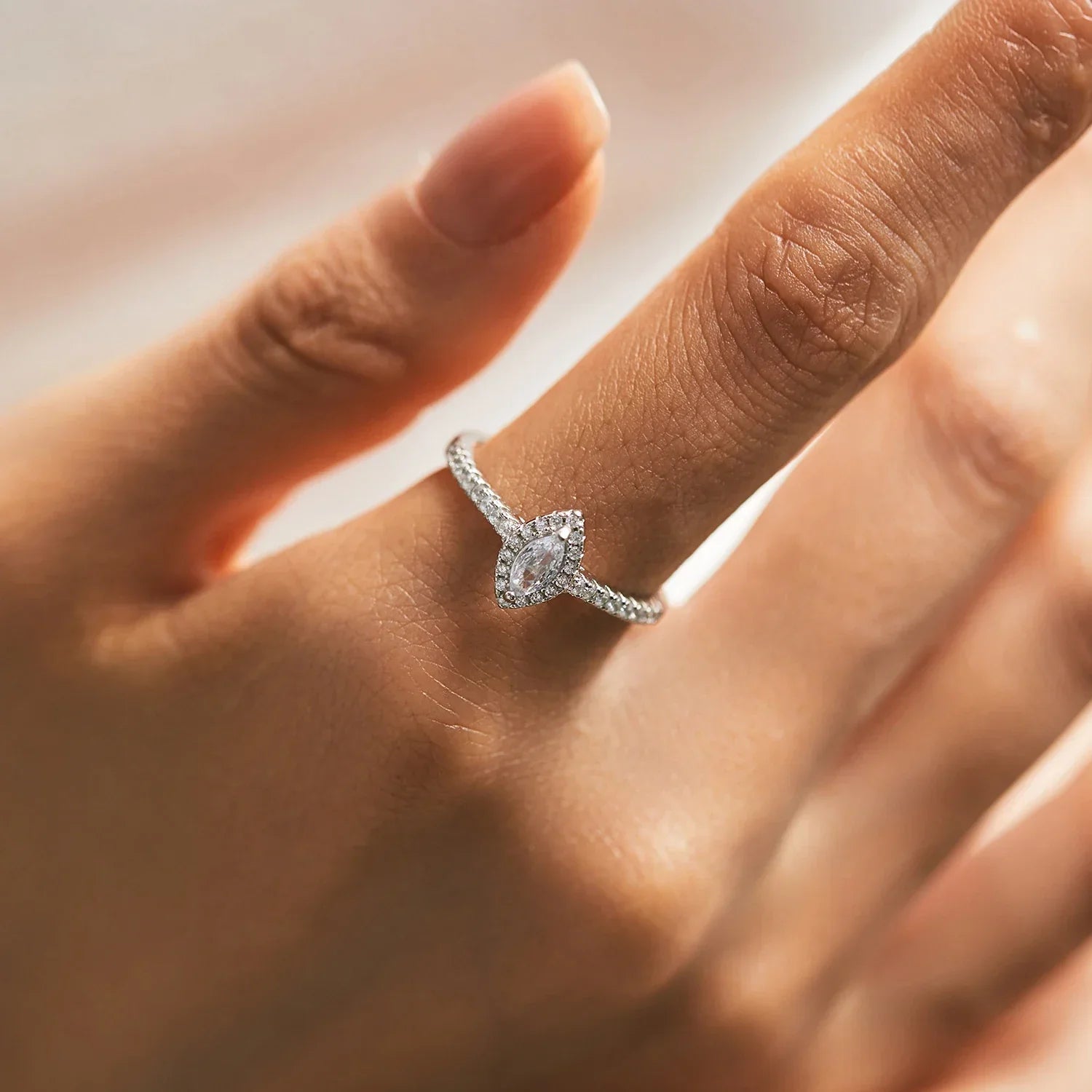 LUX Marquise Cut CZ Ring 925 Sterling Silver Luxlife Brands
