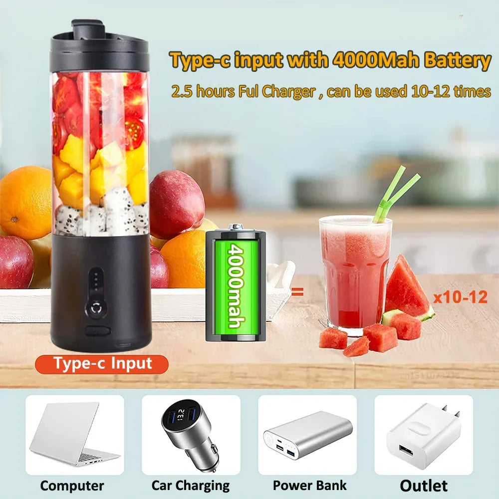 PulseMate Mini Portable Blender USB Charging