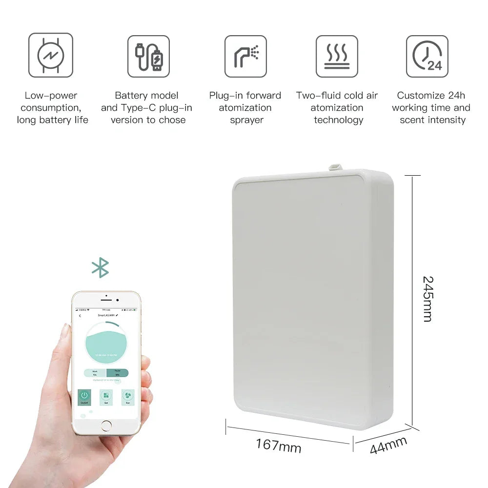 Smart Essential Oil Aromatherapy Machine 500ML Bluetooth WIFI LUXLIFE BRANDS