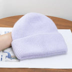 Fashion Warm Skullies Angola Rabbit Fur Winter Knitted Beanies Women Cap Female Three Fold Ski Outdoor Hats Luxlife Brands