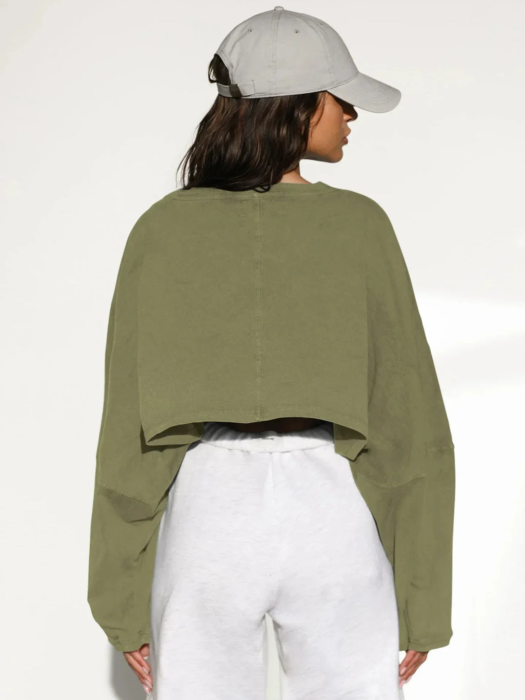 LO Casual Women's T-shirt Long Sleeved Top Knitted Sweater Clothing Round Neck Top Women's Short Sports Yoga Top LUXLIFE BRANDS