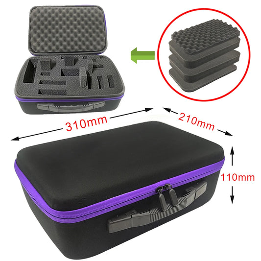 Hard Storage Box DIY Foam Travel Zipper Bag Carry Case For Outdoor Tool Accessories Personalization Shockproof Camera Bag