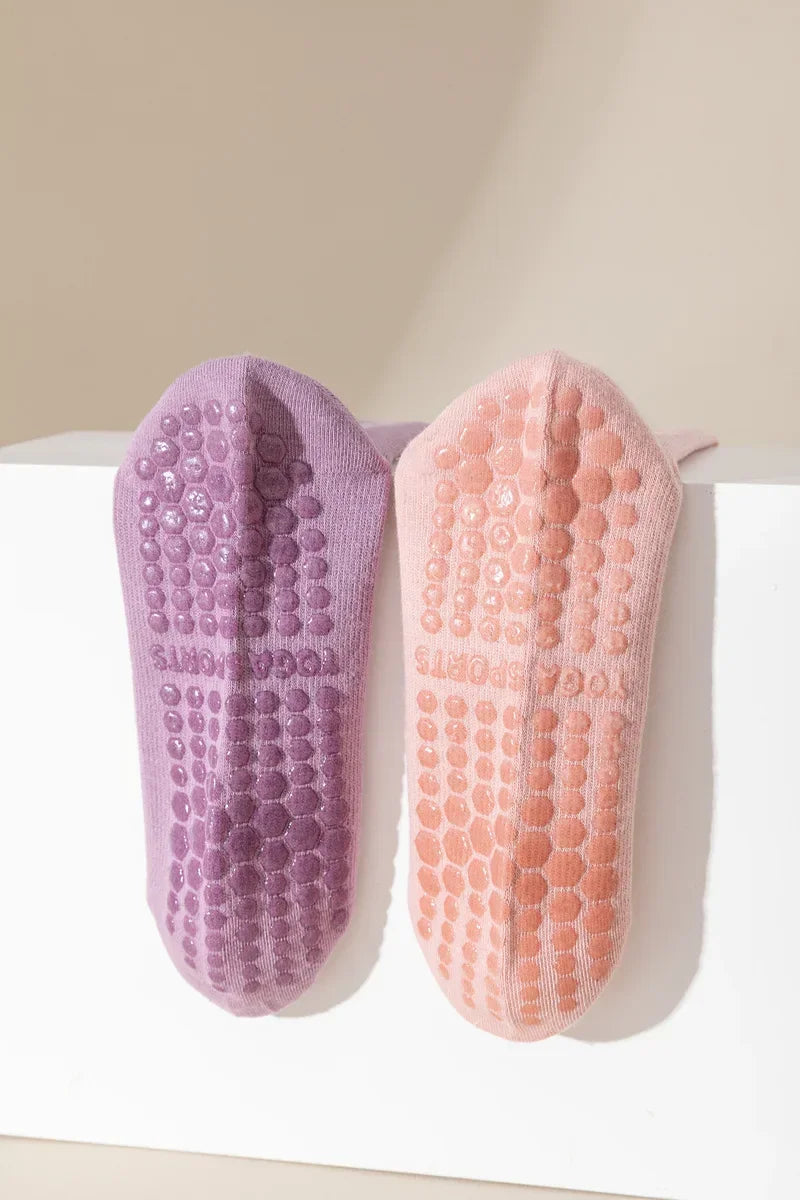 Pilates Cotton Compression Socks Anti Slip