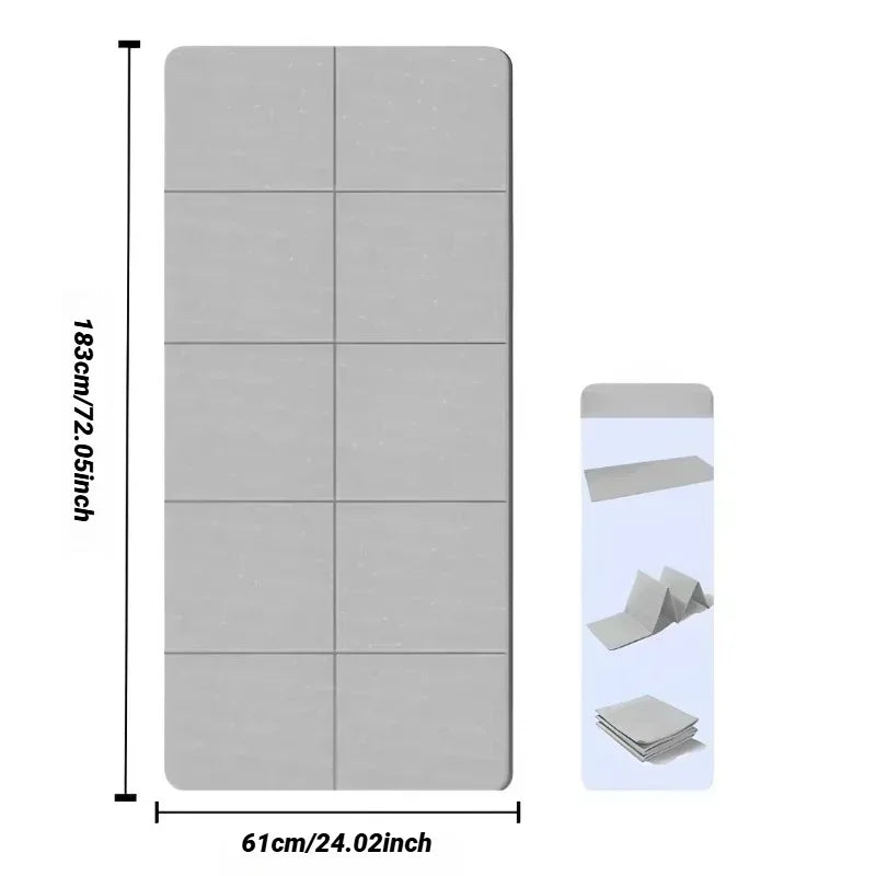 Non Slip Foldable Yoga Mat Eco Friendly