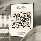 1PC Paul Klee Abstract Painting Artwork Poster Paper Print Home Living Room Bedroom Entrance Bar Restaurant Cafe Art Painting Luxlife Brands