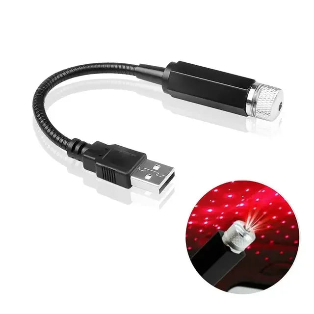 LED Starry Sky Lamp Car Laser Star Roof Light 5V USB Powered Galaxy Star Atmosphere Light Projector Lamp For Room Ceiling Decor Luxlife Brands