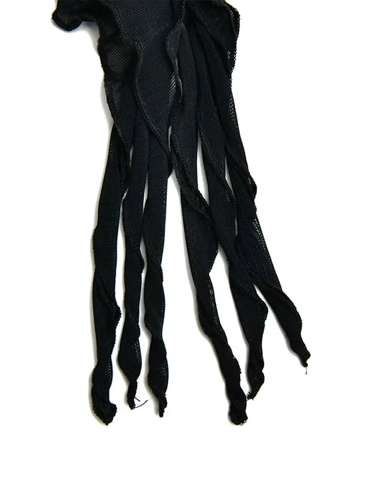 Dazzling Ruffle Evening Dress LUXLIFE BRANDS