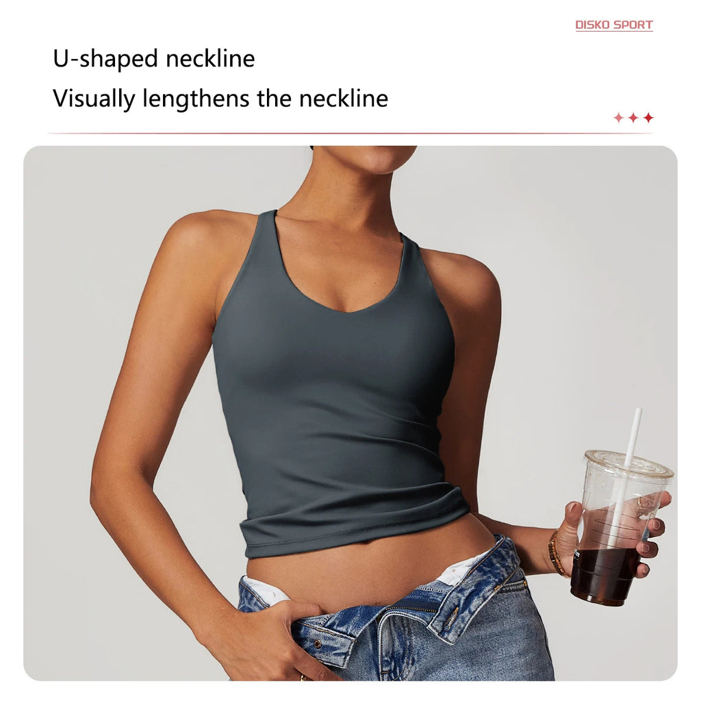 Hearuisavy 2-Piece Yoga Sets Sports Suit Women Fitness Tracksuit Running Workout Shirt Yoga Clothing Quick-Drying Gym Set Women