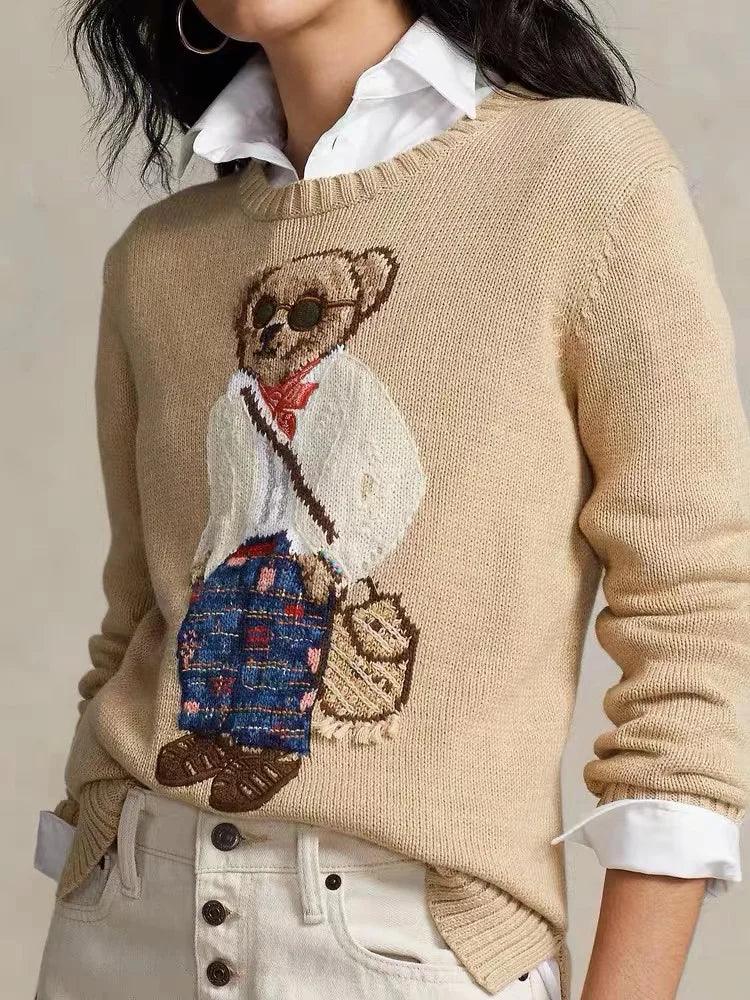 Preppy Bear Sweater LUXLIFE BRANDS
