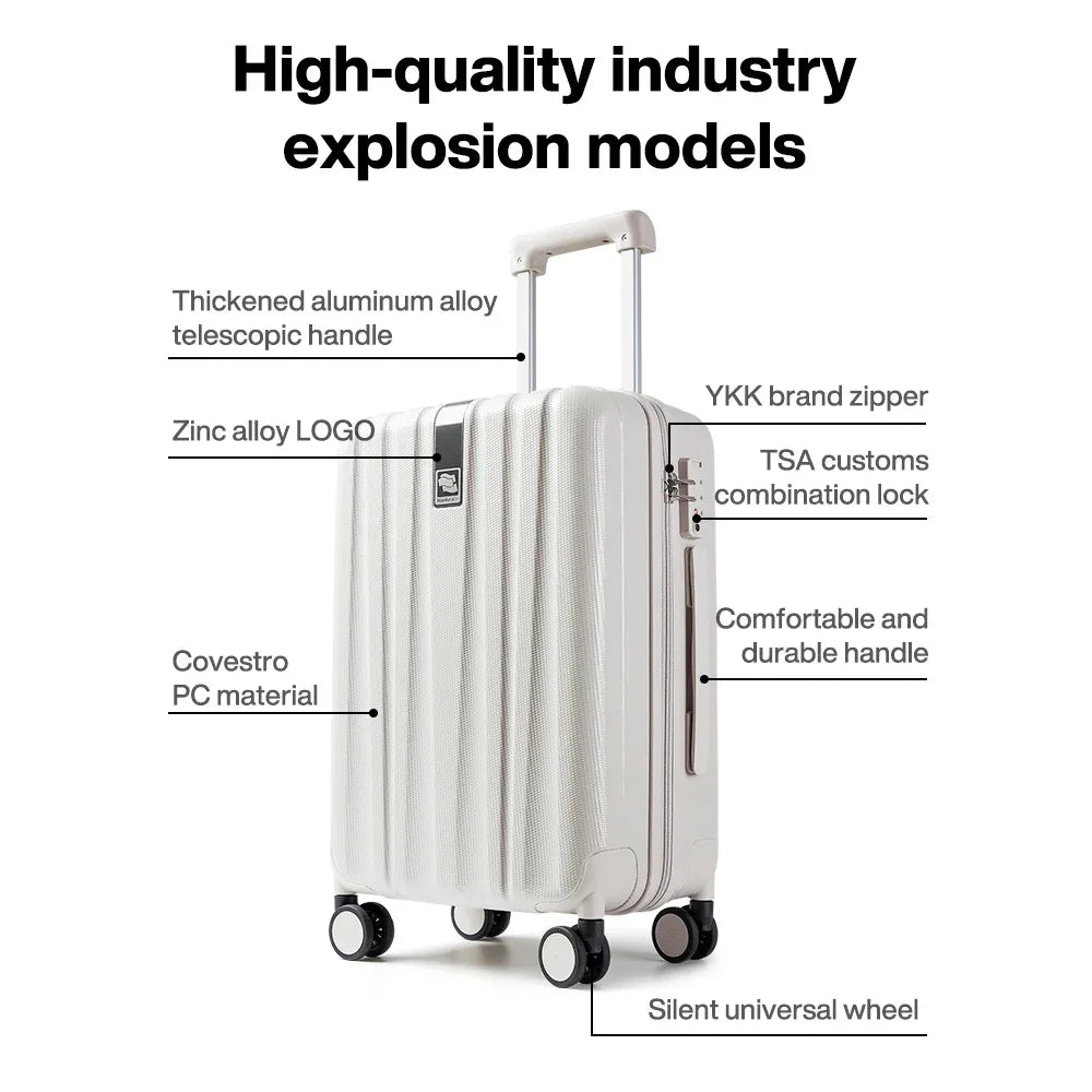 Lux Spinner Luggage Suitcase LUXLIFE BRANDS