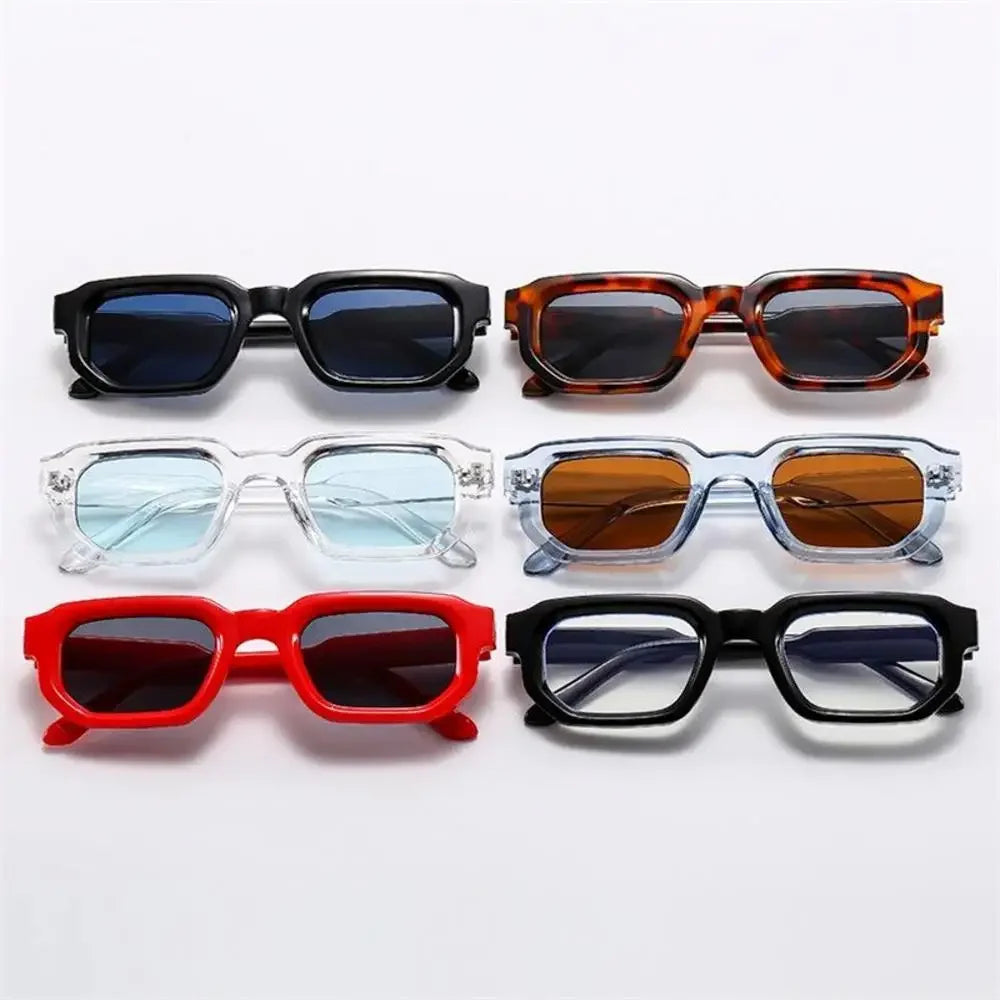 Men Vintage Rectangle Frame Sunglasses UV400