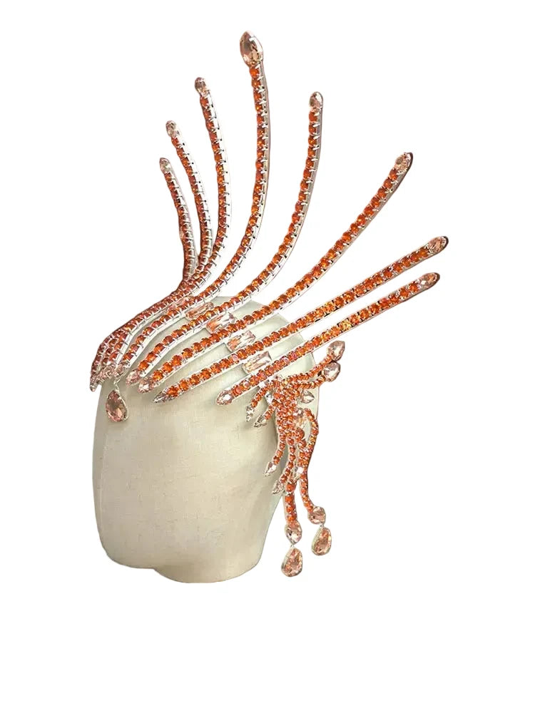 Rhinestone Showgirl Headpiece