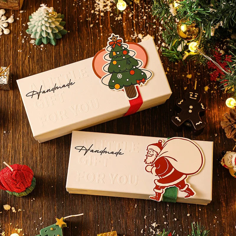 Christmas Candle Gift Box Set Cartoon Gingerbread Man Christmas Tree Deer Shape Aromatherapy Candle Set Souvenir