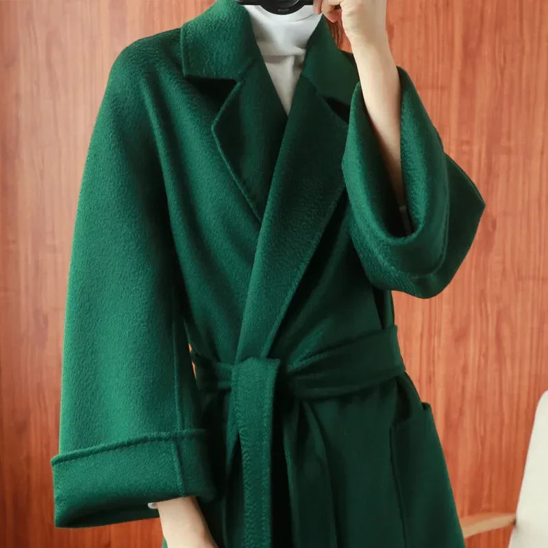 Women’s Cashmere Wool Coat LUXLIFE BRANDS