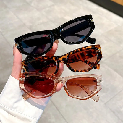 Women Cat Eye Sunglasses 2024 Luxury Brand Designer Vintage Irregular Frame Gradient Eyewear UV400 Shades Women's Sunglasses