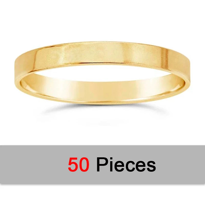 14K Gold Filled 2.25mm Flat Ring Boho Gold Jewelry Minimalist Knuckle Ring Anillos Mujer Gold Accessories Rings for Women