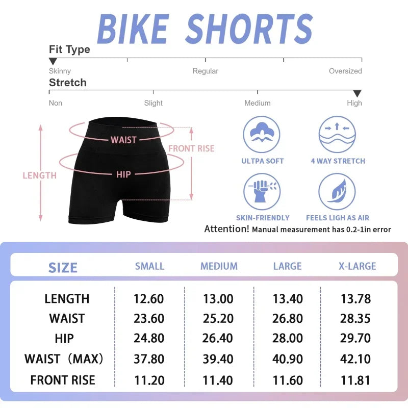 3 Pieces Women Solid Peach Hip Sports Pants High Elastic Breathable Running Biker High Waist Yoga Scrunch Butt Shorts for Women