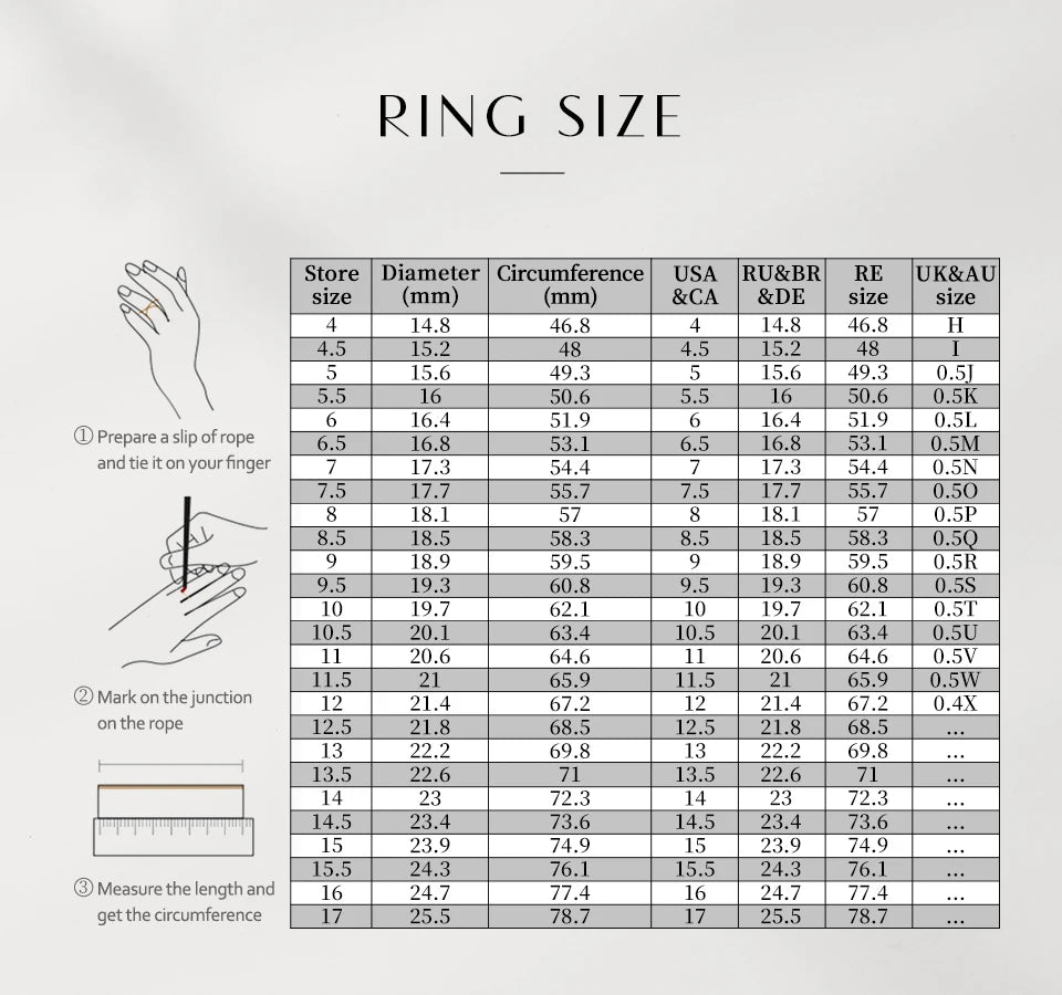 ATTAGEMS Round Cut 0.5CT Full Moissanite Ring DVVS1 Real 925 Sterling Silver for Women Engagement Fine Jewelry Shipping From USA Luxlife Brands