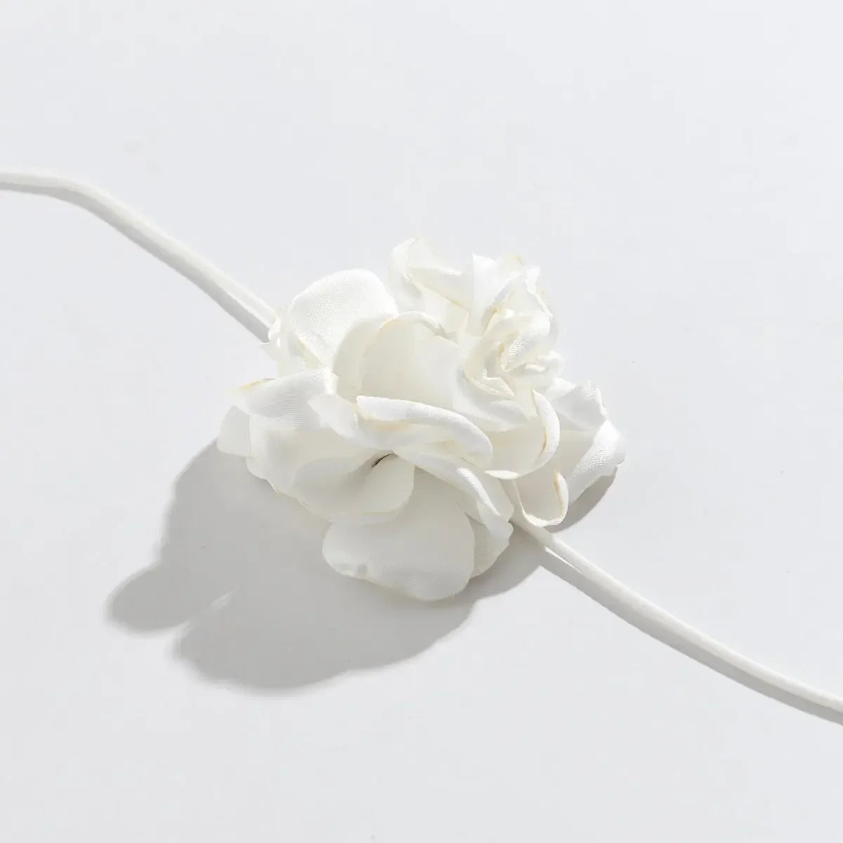 Long Rope with Big Flower Choker Necklace for Women Elegant Lace-up Rope Chain Necklace on Neck 2023 Fashion Jewelry Accessories