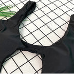 DEAT Fashion Women's New Hollow Out Lace Up One-piece Swimsuit High Elasticity Beach Vacation Style Bikini Female Trend 11A04793 Luxlife Brands
