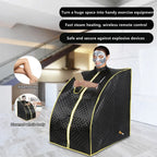 Portable Sauna Household Steam Room Beneficial Skin 2.0L Machine Slimming Bath SPA Health Simple Joint Steel Frame LUXLIFE BRANDS