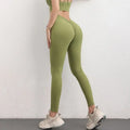 TRY TO BN Back V Leggings Scrunch Fitness Yoga Pants Women Workout High Waisted Trousers Running Jogging Active Tights Gym Wear