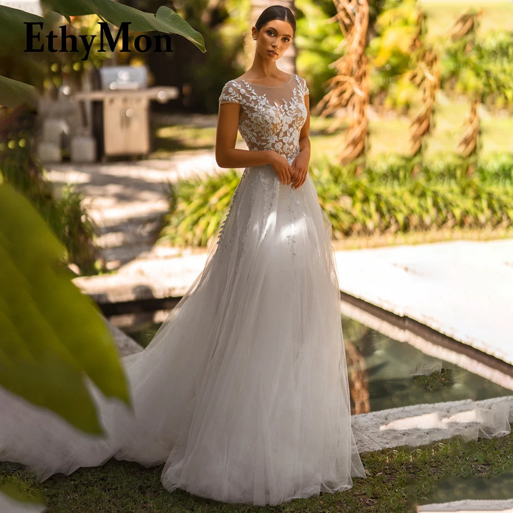Ethymon Modern Sweetheart Wedding Gown For Bride Off the Shoulder Trumpet Lace Appliques Backless Robe De Mariée Customised Luxlife Brands