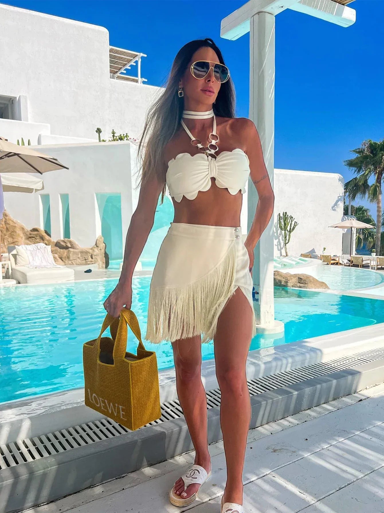 Britany Beach Bandeau & Skirt Set LUXLIFE BRANDS