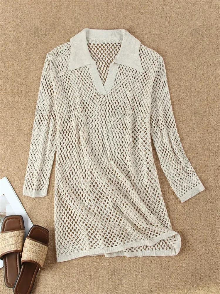 Lazy Day Long Sleeve Swimsuit Cover Up