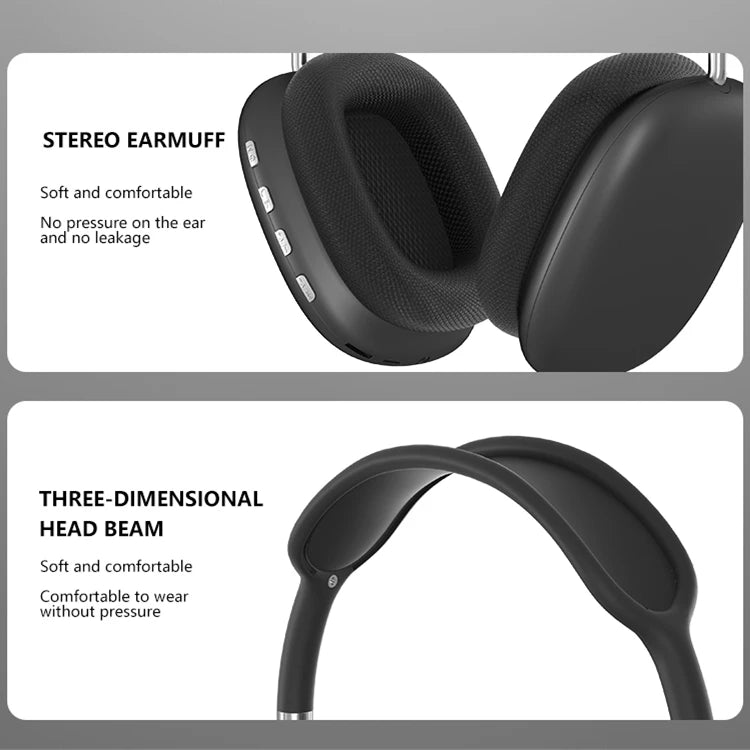 Original Air Max P9 Pro Wireless Bluetooth Headphones Noise Cancelling Mic Pods Over Ear Sports Gaming Headset For Apple iPhone LUXLIFE BRANDS