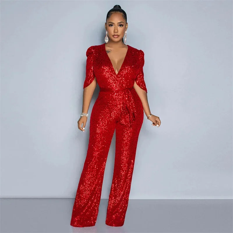 Luxury Sparkly Party Jumpsuit