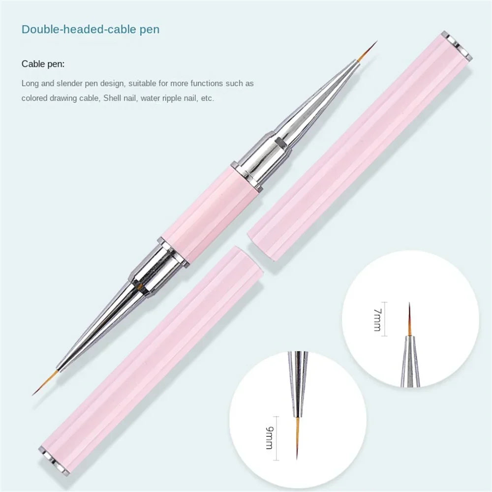 Nail Art Brush Professional Thin Liner Nail Art Decoration Brush Set Nail French Paint UV Gel Acrylic Decoration Tool LUXLIFE BRANDS