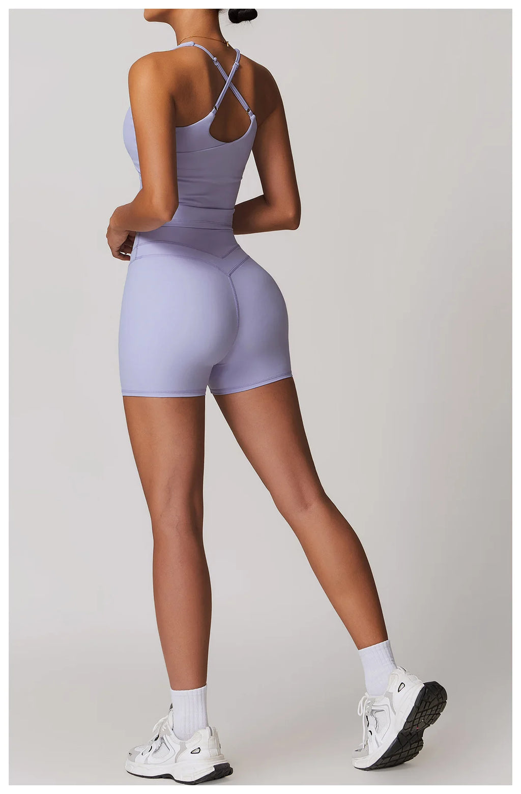 Hearuisavy 2-Piece Yoga Sets Sports Suit Women Fitness Tracksuit Running Workout Shirt Yoga Clothing Quick-Drying Gym Set Women